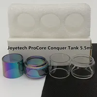 Joyetech PROCORE overwinning tank 5.5 ml Normaal 4 ML Bulb Tube Clear Rainbow Vervanging Glazen Buis Bubble Fatboy 3pcs / Box Retail Package