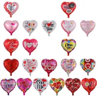 Decoración de fiesta Globos Heart Ballano 18 pulgadas Boda Valentines Días Lámina de aluminio