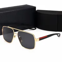 Moda Retro Luxuoso Polarizado Mens Designer Sunglasses Rimless Banhado Ouro Quadrado Quadro Marca Sun Óculos Óculos Óculos Com Caso
