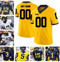 CUSTOM Michigan Wolverines jersey Evans 45 David Harris 43 Chris Wormley 8 Channing Stribling 97 Brennen Beyer football stitched jerseys
