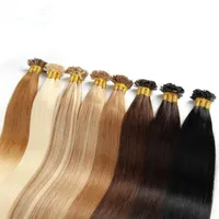 Remy Pre Bonded Hot Fusion Hair Flat Tip Hair Extension, 1g/strand 50g one bundle