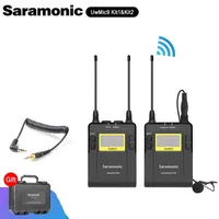 SARAMONIC UWMIC9 Système de microphone Lavalier sans fil UHF Caméra UHF pour caméscopes de caméra DSLR Interview Microphone
