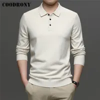 Coolrony men's soft knitted solid color round neck sweater, autumn and winter clothing, novelty, c1314