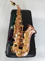 Curved New Japon Yanagisawa Soprano Saxophone BB Phosphore Red Copper SC-992 Instrument de musique Promotions avec étui