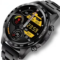 Lige Bluetooth Call Watch Watch Cloth Men Full Touch Fitness Tracker Blodtryck Smart Clock IP68 Waterproof Smartwatch