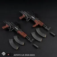 1/6 스케일 AK 시리즈 엉덩이 AK47 전술 무기 소총 총 모델 장난감 12 "군인 액션 피규어 인형 DIY