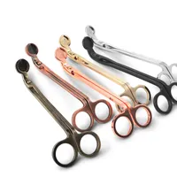 Stainless steel bakeware snuff bottle, candle wick trimmer, rose gold -shaped scissors cutter oil lamp trim-type