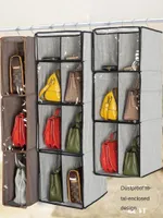 Подвесной организатор в шкафу над стержнями обуви Caddy Складная сумка для хранения, ботинки сумочки, аксессуары Space Sight Beather Holder1