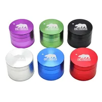 CALI CRUSHER Herb Grinder Bag 63mm Colorful 4 Parts Layers Aluminum Alloy Tobacco Smasher Metal Hand Muler new a33