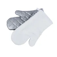 Warmte-isolatie wanten sublimatie blanks verdikking bakken handschoen keuken accessoires wit grijs kleur oven wanten afdrukbare 8 36YPA N2