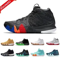 Top Fall Irving 4 Basketball Shoes for Cheap Sale Kyrie Sneakers Sports Mens Shoe Wolf Grey Team Red Trainers BasketBall Shoes Size 40-46