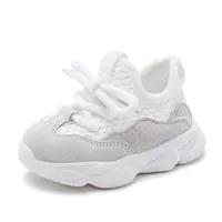 AOGT Bahar / Sonbahar Bebek Kız Erkek Toddler Ayakkabı Rahat Bebek Spor Ayakkabı Yumuşak Alt Rahat Nefes Çocuk Sneaker 211224