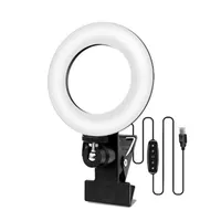 Flash Heads Selfie Ring Light Clip For Youtube Live Monitors And Laptops Desktop Zoom Lighting LED Lamp Video Conference Kit