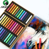 Marie's Painting Crayons Soft pastel 12/24/36/48 Kolory sztuki Zestaw Kredy Kredy Kolor Crayon Brush do Art Materials 20125