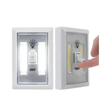 Basit Manyetik COB LED Anahtarı Duvar Gece Işıkları Akülü Lamba Pil Kumandalı Dolap Garaj Dolabı Kamp Acil Işık