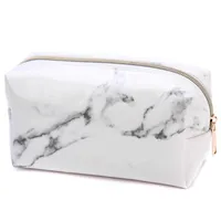 Pencil Cases Creative Large Cute Case Kawaii Pen Box Zipper Marble Makeup Storage Bags Stationery School Office Supplies