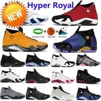 New hyper royal 14 basketball shoes gym red turbo university Gold Doernbecher candy cane last shot challenge 14s Running Sneakers