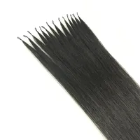 Nouveau Crochet miniature petit cercle plumer la ligne d'extension de cheveux non transformée de haute qualité 100% vrais cheveux en gros
