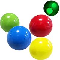 كرات السقف luminescent الإجهاد الإغاثة الكرة اللزجة الكرة لامع الكرة كرات قلادة الضغط ببطء اسفنجي توهج لعب للأطفال الوالدين E121101