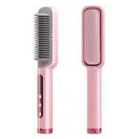 Profissional Combs Anti-scalding Hair Straightener Brush Ceramic Curler Heated Electric Smart 220124