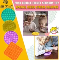 EE. UU. DHL Tiktok Juegos de ajedrez Push Fidget Bubble Silicone Sensory Juguete para autismo Squishy Strishy Relievero Toys Adulto Niño Divertido antiestrés