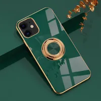 Luxury Phone Case for iPhone12 12Pro 11 XR 7Plus phone Cover for Samsung S20 Huawei P40Pro With Ring Holder Stand