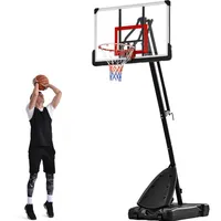 Cerchio da basket Sistema di pallacanestro 7.5ft-10FT Altezza regolabile per uso esterno per uso interno LED US Stock Altri articoli sportivi246C