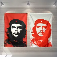 Che Guevara Cuba Bandera Banner Poliéster 144 * 96cm Cuelga en la pared 4 Orezos Custom Bandera Decoración interior