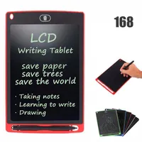 50168d 8.5 بوصة LCD كتابة قرص لوحة رسم لوحة السوداء السوداء منصات خط اليد مع قلم ترقيته لمكتب الأطفال واحد بعقب هدايا عيد الميلاد