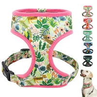 Cute Printed Chihuahua French Bulldog Harness Adjustable Puppy Cat Harness Pet Small Dog Vest For Pug Yorkie Walking jllCUR