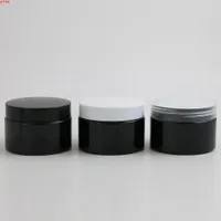 20 x 120g Travel All Black Cosmetic Jar Pot Makeup Face Cream Container Bottle 4oz Förpackning med plastlidsgoodkvalitet