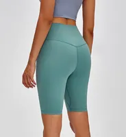 Yüksek Bel Kalça Kaldırma Spor Tayt Spor Yoga Biker Şort Capris Kadınlar Koşu Moda Tenis Kısa Vücut Geliştirme Legging Pantolon
