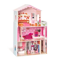 US Stock Wooden Dollhouse Blocks Presente Para Crianças A16