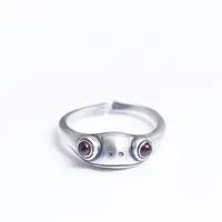 Rana anelli reali 925 argento sterling vintage carino animale anelli dito anelli gioielli all'ingrosso