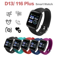 ID116 Plus Smart Wristbands Bracciale Braccialetto Sport Fitness Watch con tracker Tracker Frequenza cardiaca Pedometro Polsino per la pressione sanguigna