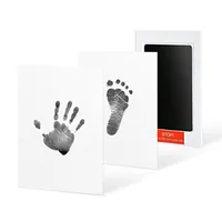 Non-toxisk baby handavtryck fotavtryck Imprint Keepsake Kit Casting Parent-Child Hand Inkpad Hand-Foot Stamp Pad Infant Keepsakes Leksaker