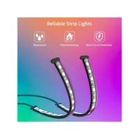 car headlight decorative RGB colorful atmosphere light remote LED strip