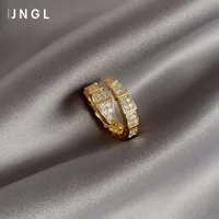전체 다이아몬드 뱀 반지 여성 INS 유행 특수 관심 디자인 색인 손가락 반지 패션 개성 저렴한 럭셔리 온라인