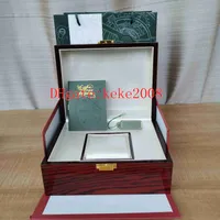 Hot selling Top QualityWatches Caixas Original Papers Vermelho caixa de madeira bolsa 20mm x 16mm para 15400 15710 15500 15202 26320 Assista relógios de pulso