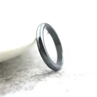 Кластерные кольца Hematite Ring 4mm широкая дуга унисекс мода изысканные ювелирные изделия 5A магнит черный послать своих близких необходимых