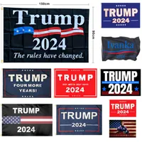 US Stock Elezioni Banner Presidente Donald Trump Bandiere elezione Bandiere 2024 Tenere America Grande di nuovo Bandiere a mano DHL Spedizione