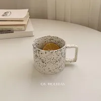 Tazas taza de café leche cerámica estampado estampado porcelana hecha a mano chocolate taza tazas divertidas bg50ms