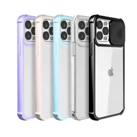 Caja de la cámara Protección de la lente transparente Clear Hybrid PC TPU Funda telefónica para iPhone 12 11 Pro Max XR XS 8 7 6 Plus
