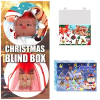 Natale Countdown Avvento Surprise Blind Box 24 Day Party Favore Scatole regalo per bambini Babbo Natale Buon anno