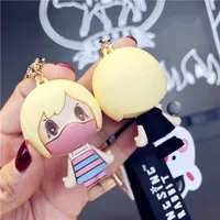 Keychains Korean Cute Car If The Keychain Girls Small Refreshing Bag Key Chain Pendant Gift Exquisite Keyring Mood Tracker Animal