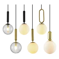 Hanglampen Zerouno indoor verlichting LED Glas Bubble Ball Lamp voor Home Daily Decoration Effect met E14 -lampen