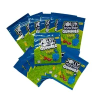 Kılıfı Mylar Ambalaj Yenilebilir Çanta Ekşi Paketi Fermuar Koku Geçirmez Gıda Ambalaj Çanta Ile Yün Çentik Yeşil 500 mg Mavi 600 mg Plastik Paketi Çocuk Koruma Kilidi