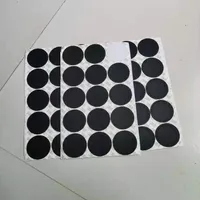 Autoadesivi adesivi auto adesivi in ​​gomma nera rotonda in gomma nera per pattini antiscivolo da 15oz 20oz 30 onde