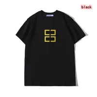 2020 New Luxur Broderie Tshirt Mode Mode personnalisé Hommes et Femmes Design T-shirts T-shirts T-shirts T-shirts Haute Qualité Noir et Blanc100% Cott