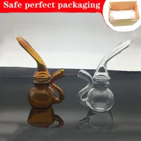 Beracky Mini 9cm Glass tobacco dry herb smoking water Bongs Hookahs Thick Pyrex 2color cheap travel Heady Water Dab Rigs Pipes